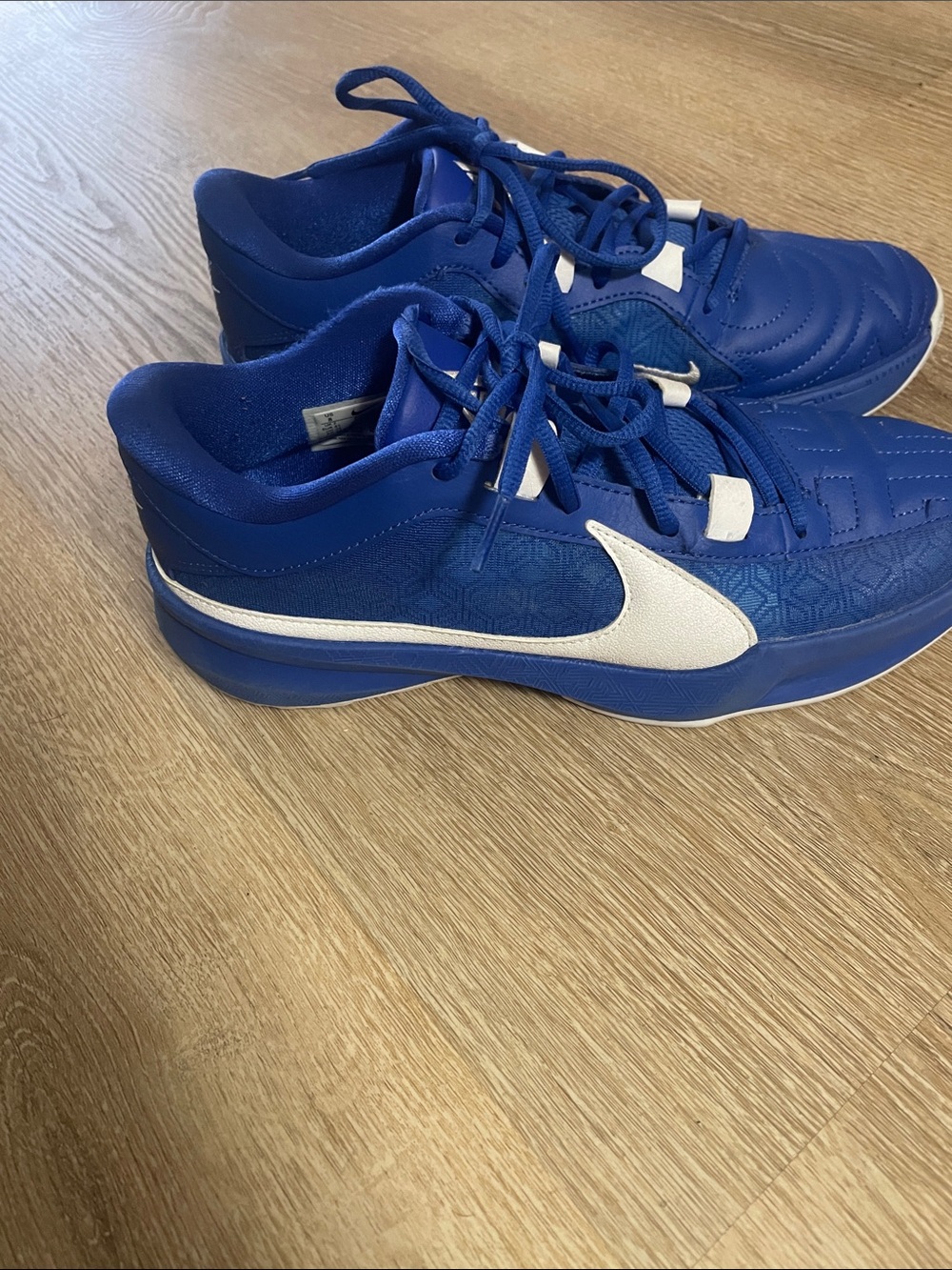 Nike Kids Blue and White Lace-Up Sneakers
